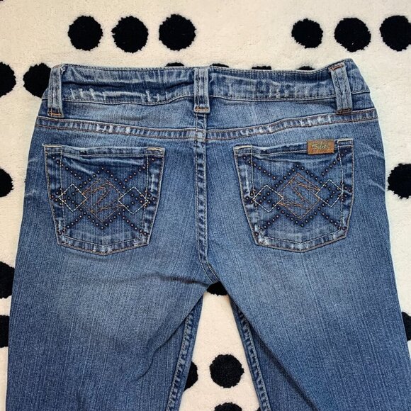 Vintage Y2K Silver Jeans Zofia Low Rise Straight Leg Distressed Jeans - Picture 5 of 14